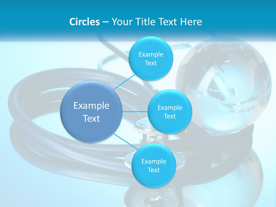 A Medical Powerpoint Presentation With A Stethoscope And A Globe PowerPoint Template