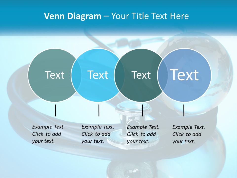 A Medical Powerpoint Presentation With A Stethoscope And A Globe PowerPoint Template