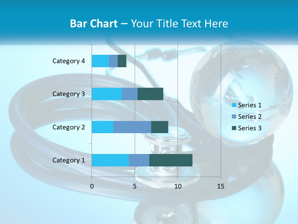 A Medical Powerpoint Presentation With A Stethoscope And A Globe PowerPoint Template