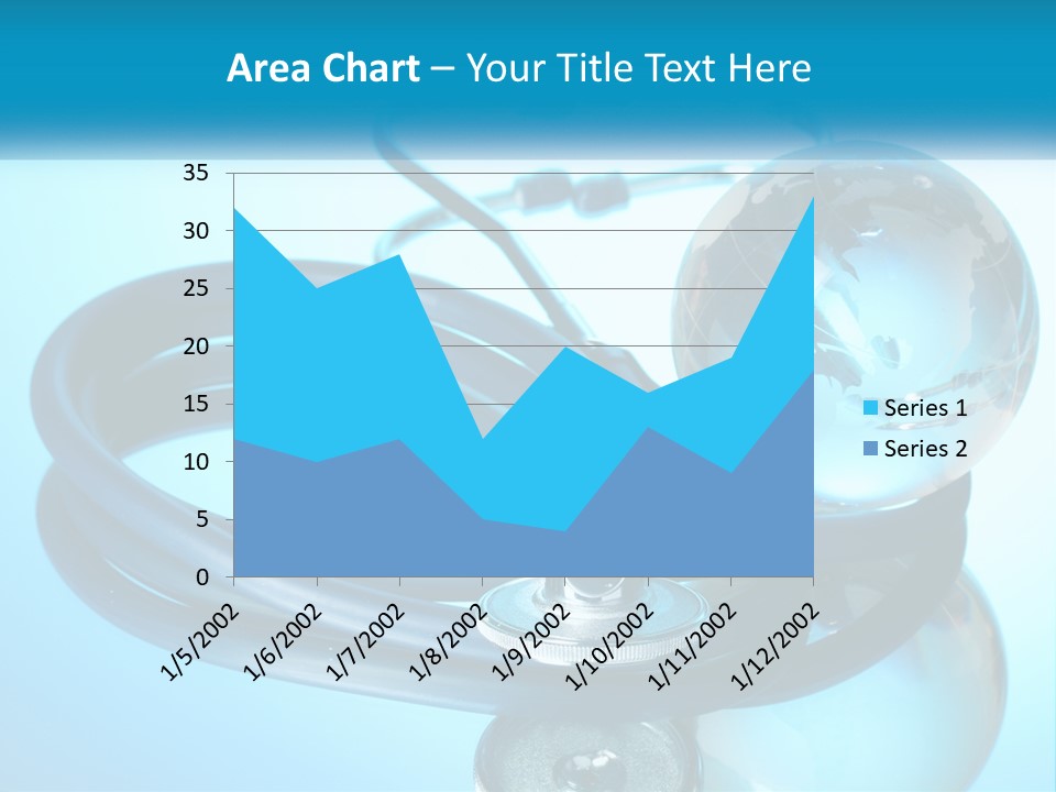 A Medical Powerpoint Presentation With A Stethoscope And A Globe PowerPoint Template
