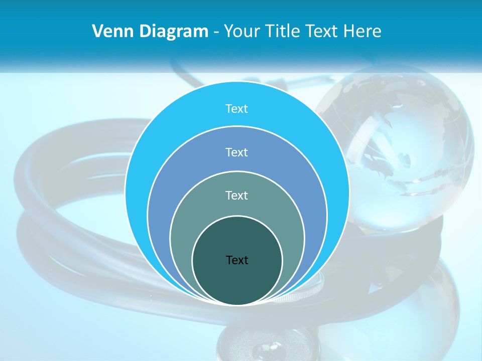 A Medical Powerpoint Presentation With A Stethoscope And A Globe PowerPoint Template