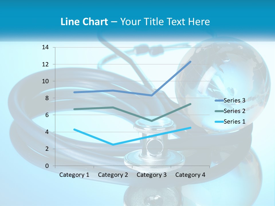 A Medical Powerpoint Presentation With A Stethoscope And A Globe PowerPoint Template