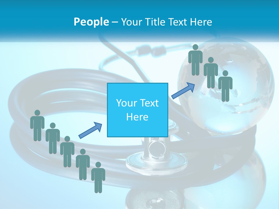 A Medical Powerpoint Presentation With A Stethoscope And A Globe PowerPoint Template