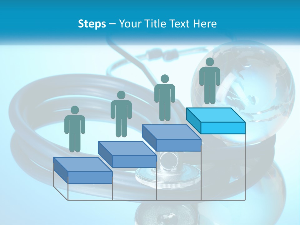 A Medical Powerpoint Presentation With A Stethoscope And A Globe PowerPoint Template
