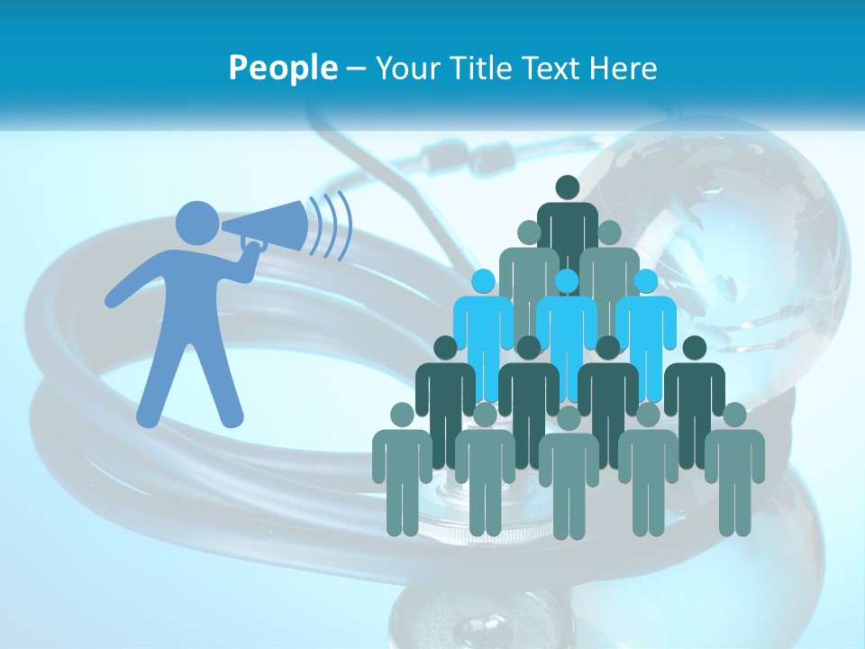 A Medical Powerpoint Presentation With A Stethoscope And A Globe PowerPoint Template