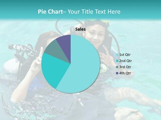 A Couple Of People In The Water With Scuba Gear PowerPoint Template
