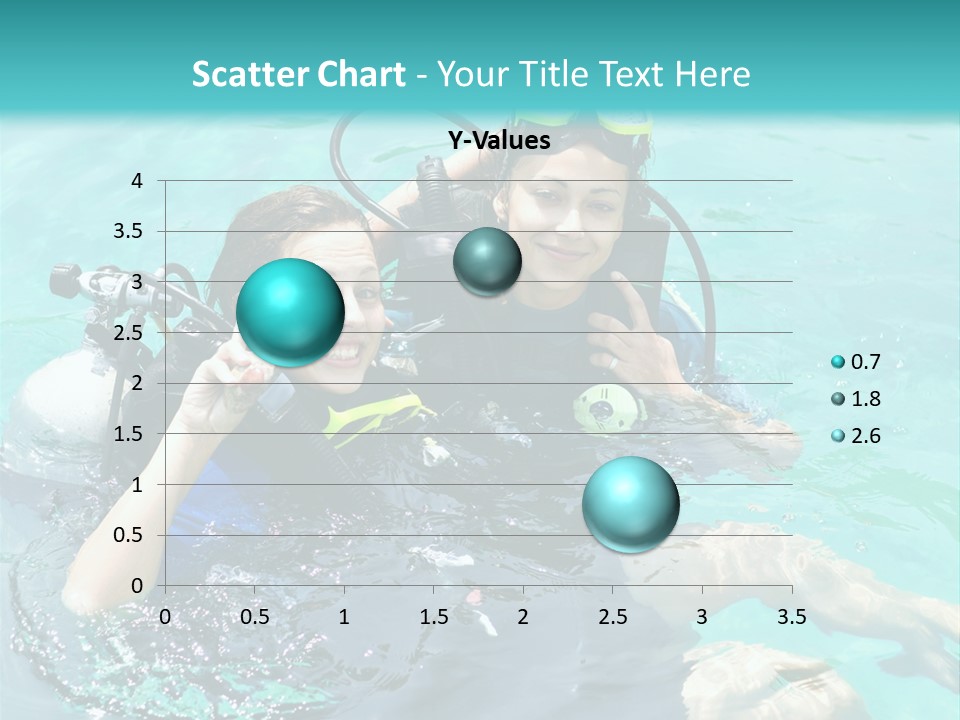 A Couple Of People In The Water With Scuba Gear PowerPoint Template