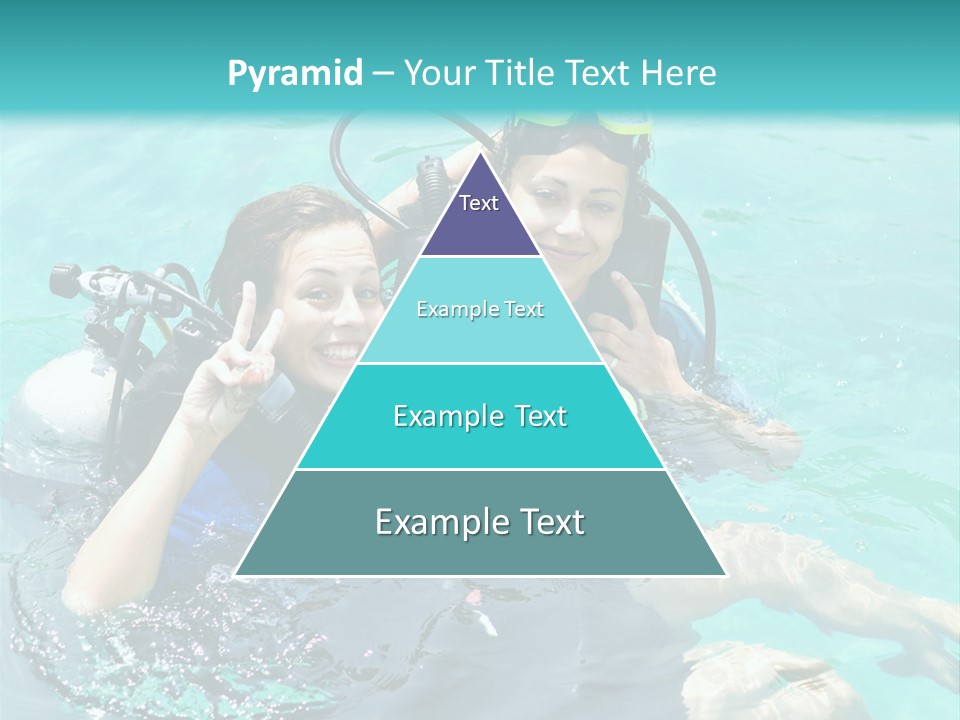 A Couple Of People In The Water With Scuba Gear PowerPoint Template