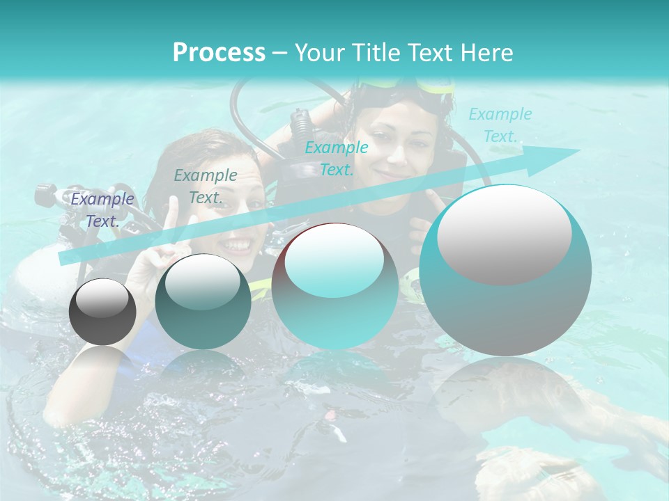 A Couple Of People In The Water With Scuba Gear PowerPoint Template