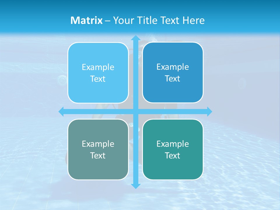 A Man Is Diving In The Water With A Board PowerPoint Template