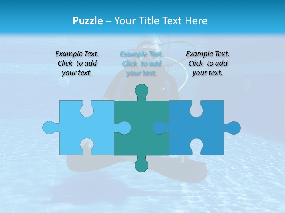 A Man Is Diving In The Water With A Board PowerPoint Template