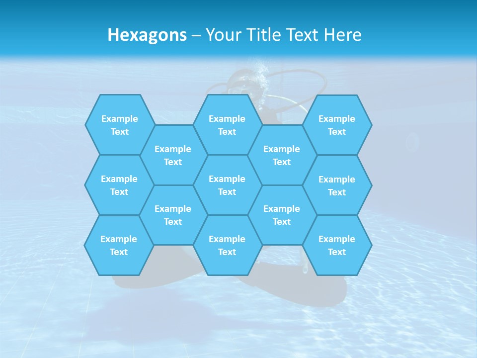 A Man Is Diving In The Water With A Board PowerPoint Template