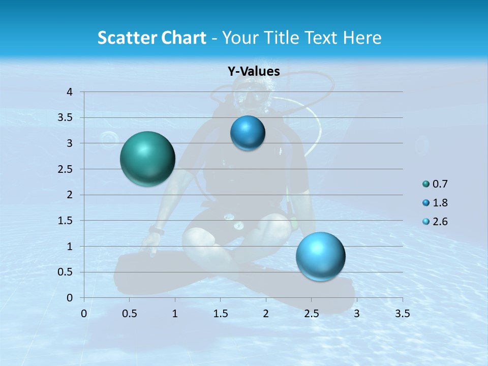 A Man Is Diving In The Water With A Board PowerPoint Template