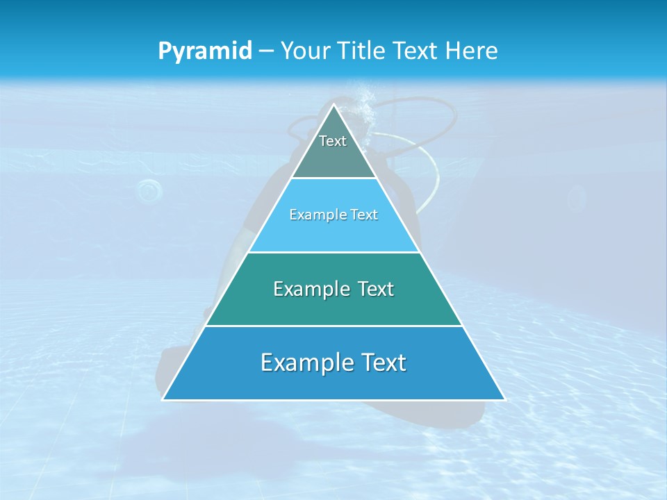 A Man Is Diving In The Water With A Board PowerPoint Template