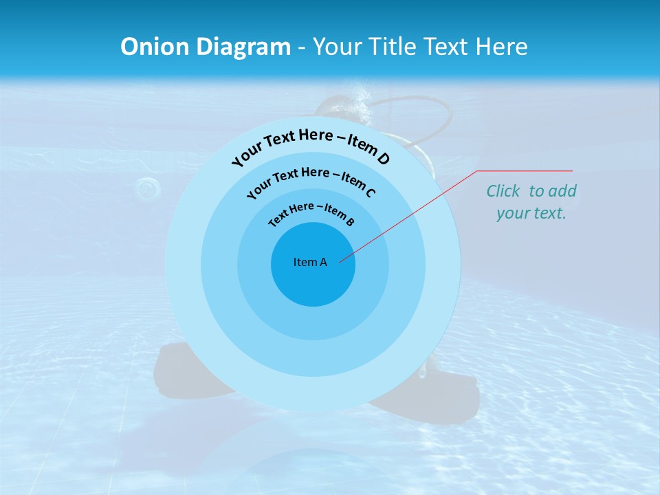A Man Is Diving In The Water With A Board PowerPoint Template