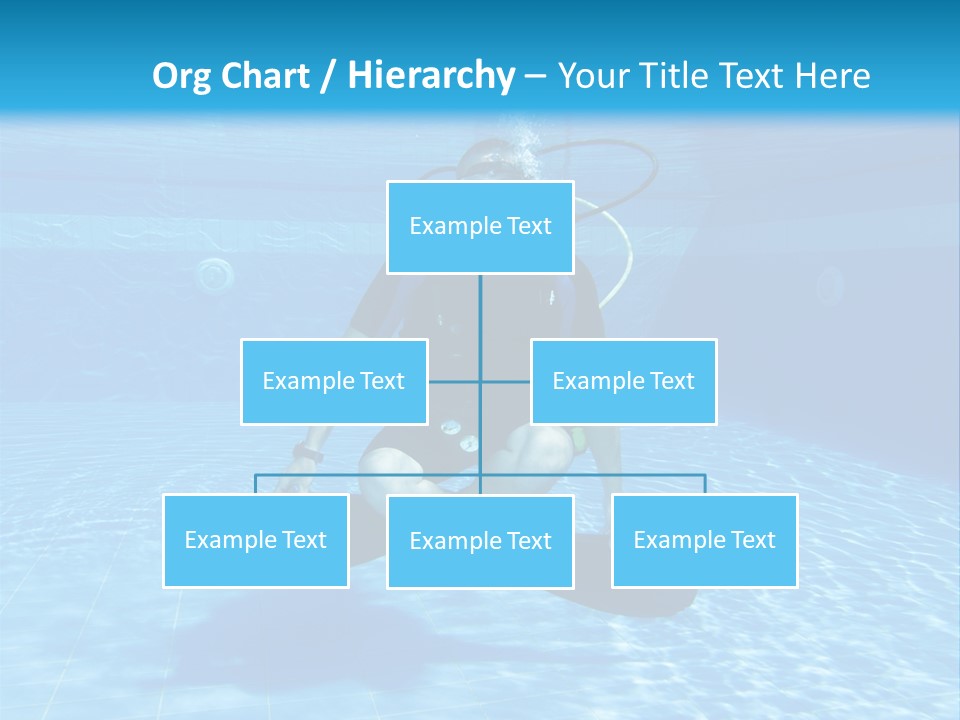 A Man Is Diving In The Water With A Board PowerPoint Template