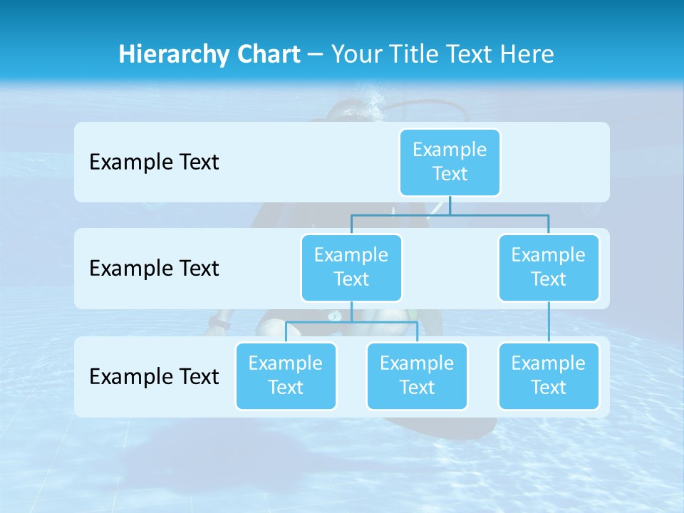 A Man Is Diving In The Water With A Board PowerPoint Template