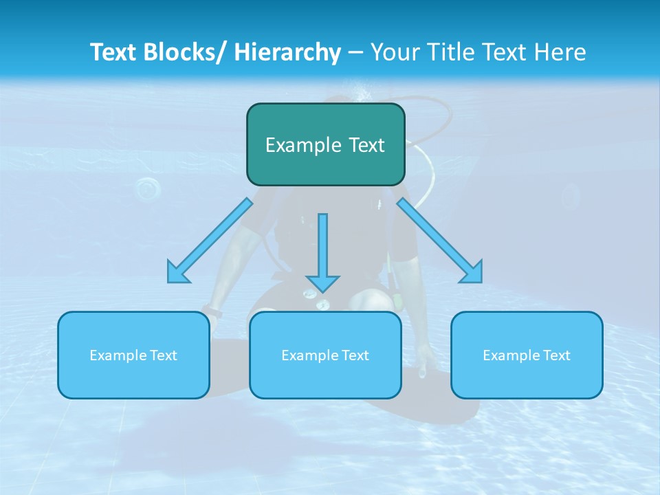 A Man Is Diving In The Water With A Board PowerPoint Template