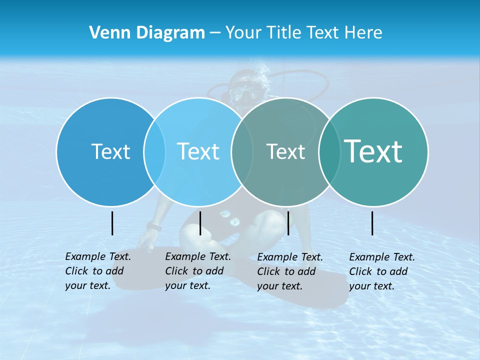 A Man Is Diving In The Water With A Board PowerPoint Template