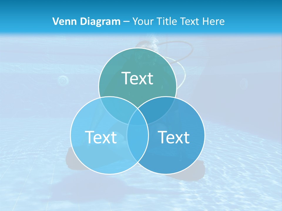 A Man Is Diving In The Water With A Board PowerPoint Template