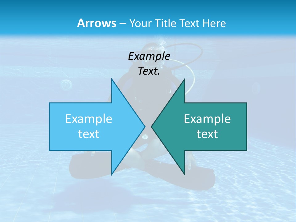 A Man Is Diving In The Water With A Board PowerPoint Template