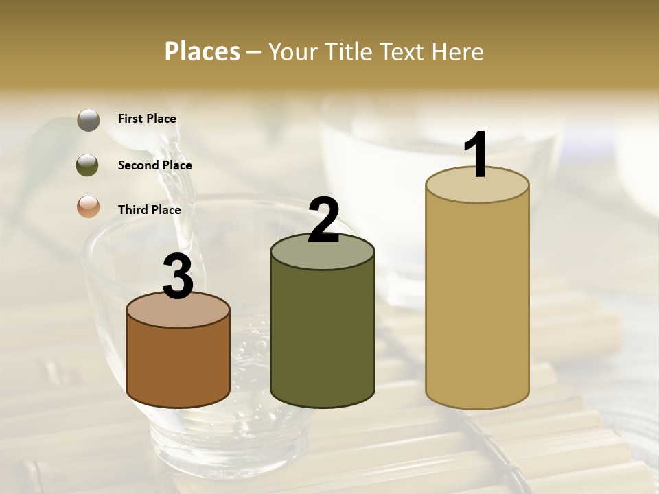 A Glass Of Water Being Poured Into It PowerPoint Template