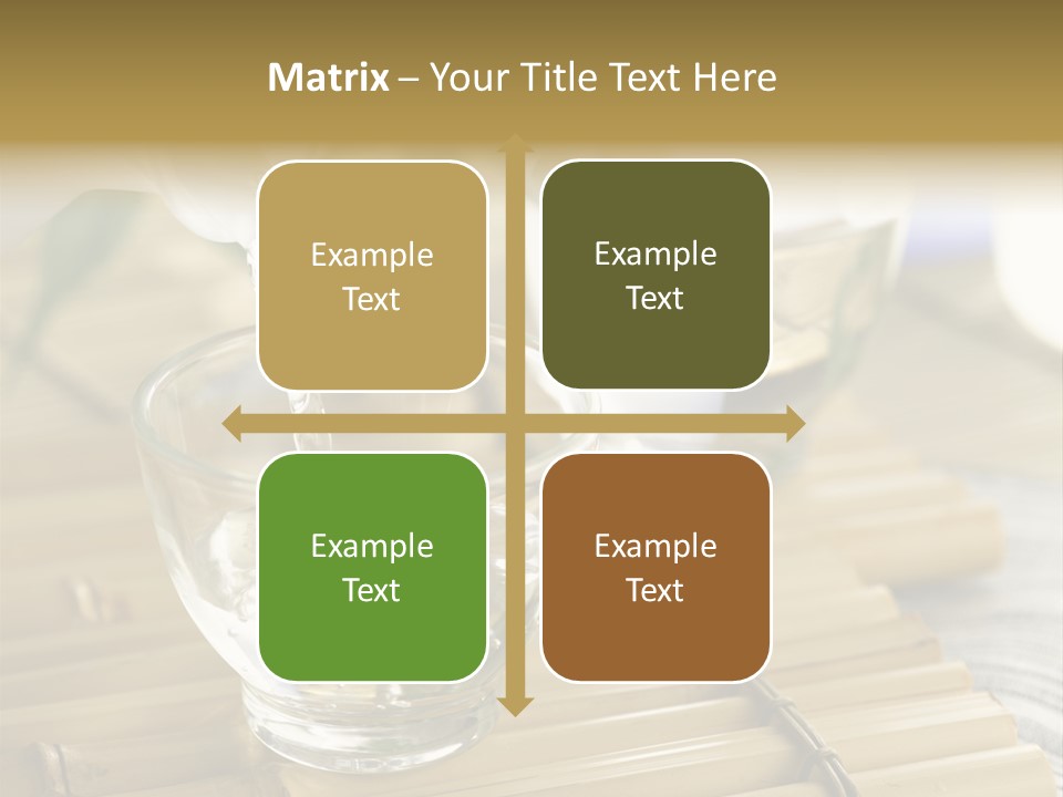 A Glass Of Water Being Poured Into It PowerPoint Template