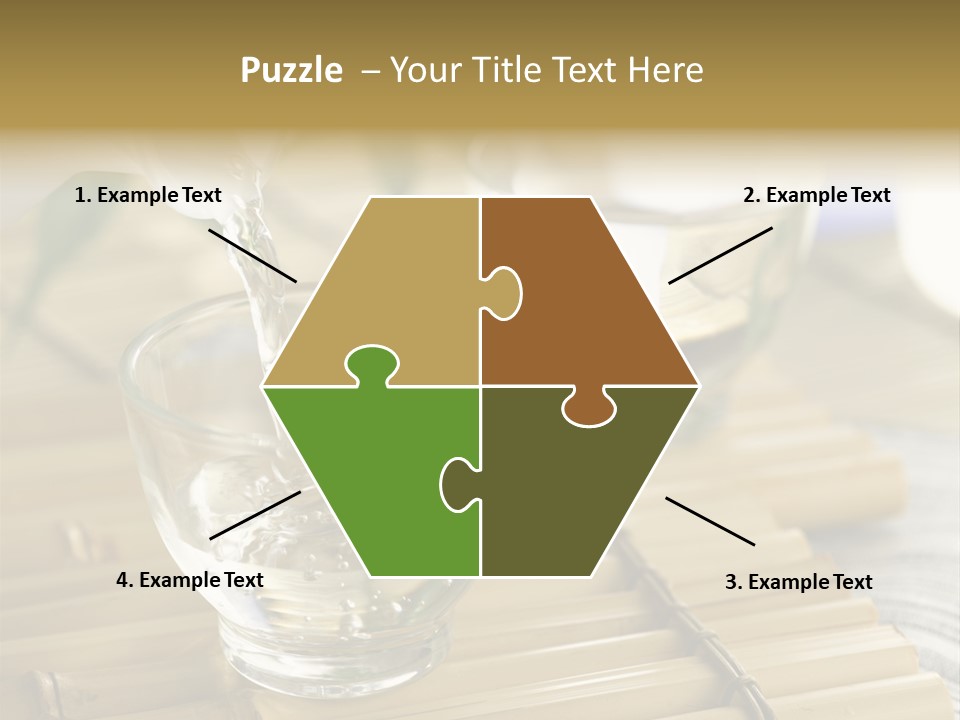 A Glass Of Water Being Poured Into It PowerPoint Template