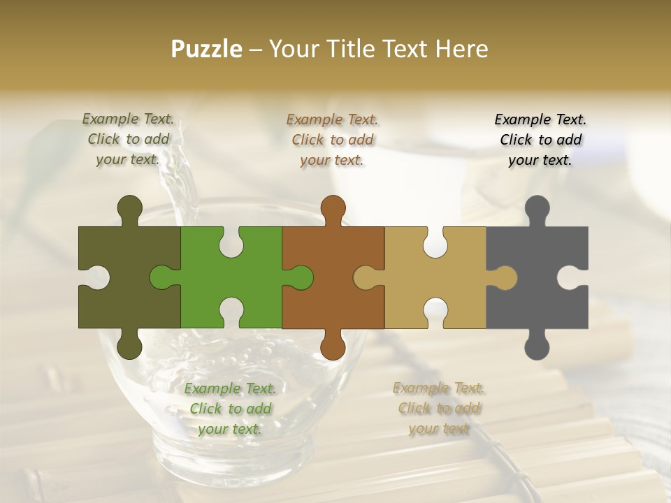 A Glass Of Water Being Poured Into It PowerPoint Template