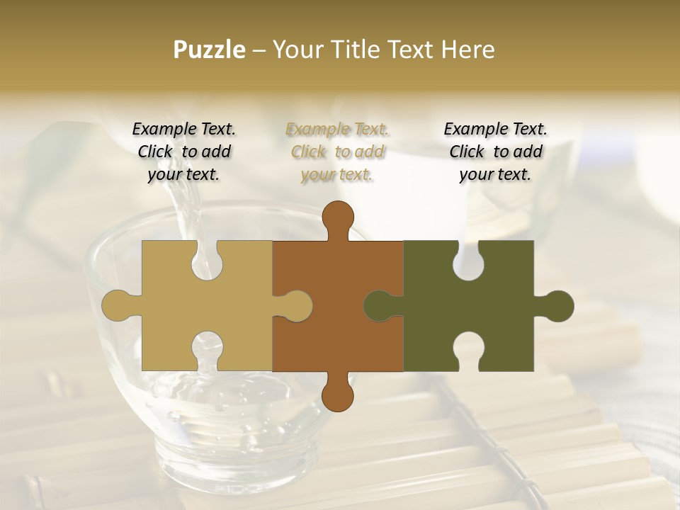 A Glass Of Water Being Poured Into It PowerPoint Template