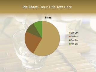 A Glass Of Water Being Poured Into It PowerPoint Template