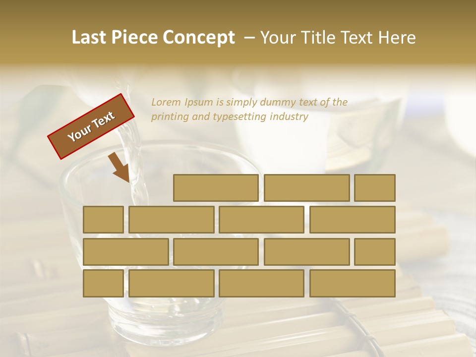 A Glass Of Water Being Poured Into It PowerPoint Template