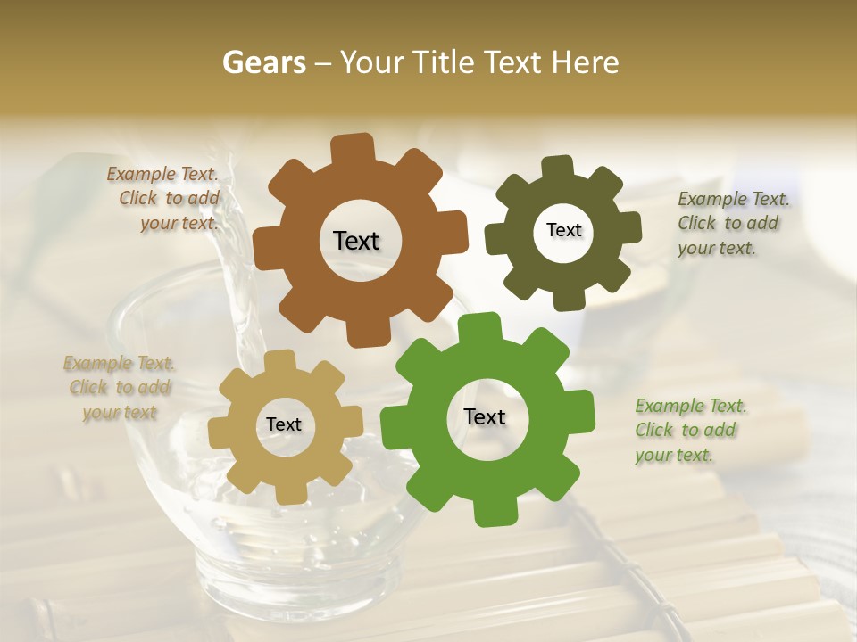 A Glass Of Water Being Poured Into It PowerPoint Template