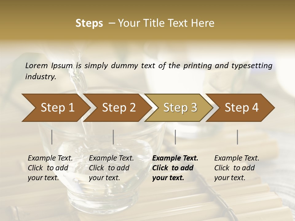 A Glass Of Water Being Poured Into It PowerPoint Template