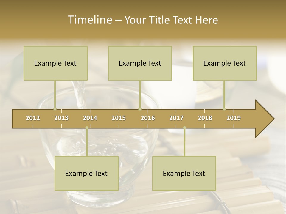 A Glass Of Water Being Poured Into It PowerPoint Template