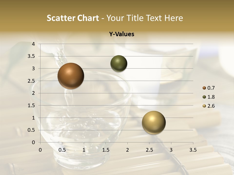 A Glass Of Water Being Poured Into It PowerPoint Template