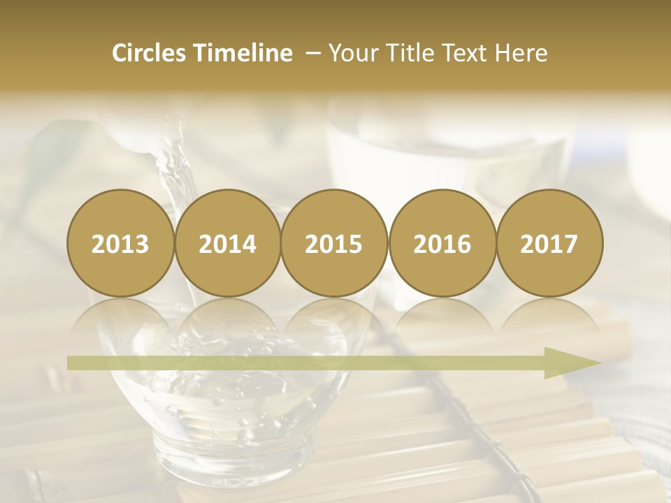 A Glass Of Water Being Poured Into It PowerPoint Template