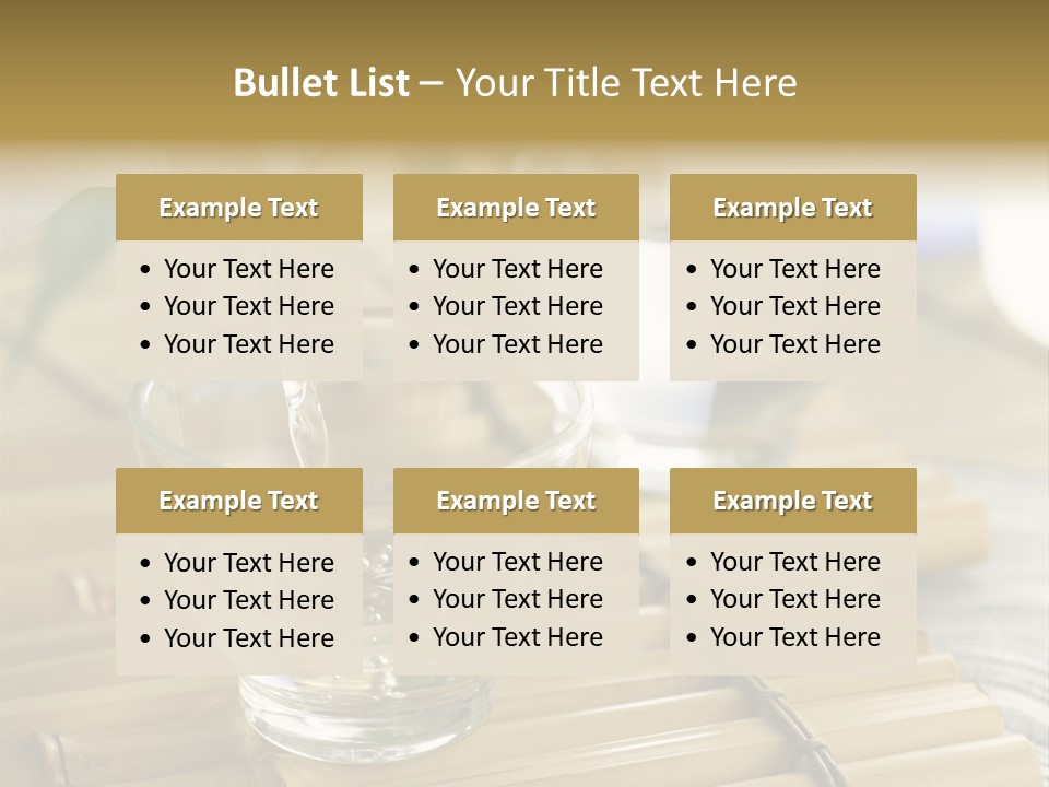 A Glass Of Water Being Poured Into It PowerPoint Template