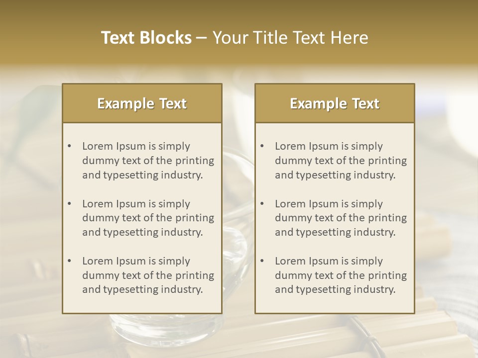 A Glass Of Water Being Poured Into It PowerPoint Template