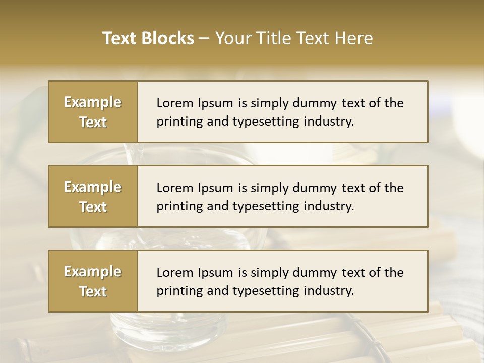 A Glass Of Water Being Poured Into It PowerPoint Template