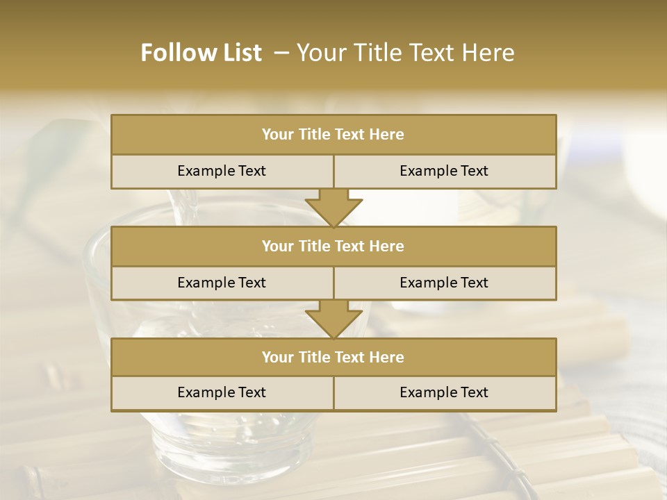 A Glass Of Water Being Poured Into It PowerPoint Template