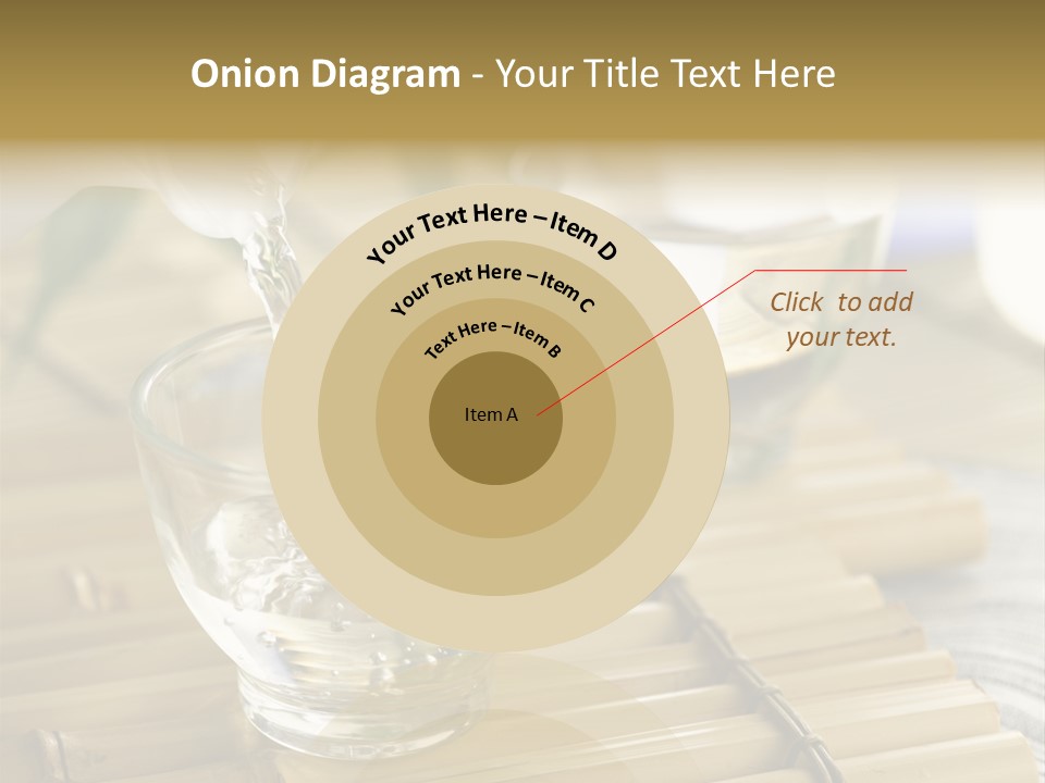 A Glass Of Water Being Poured Into It PowerPoint Template