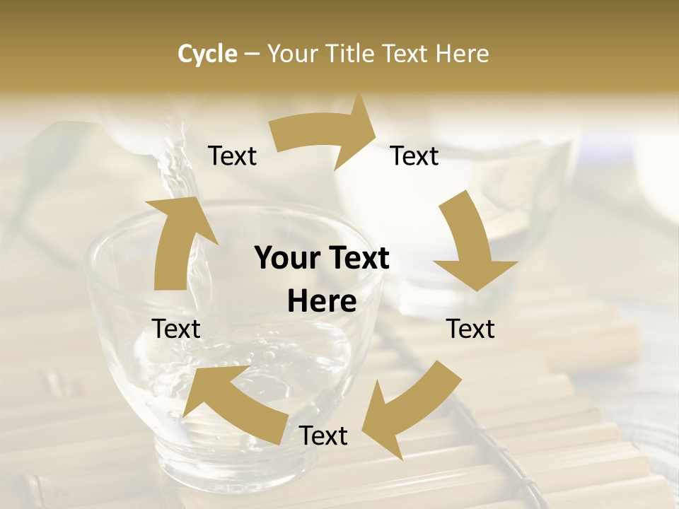 A Glass Of Water Being Poured Into It PowerPoint Template