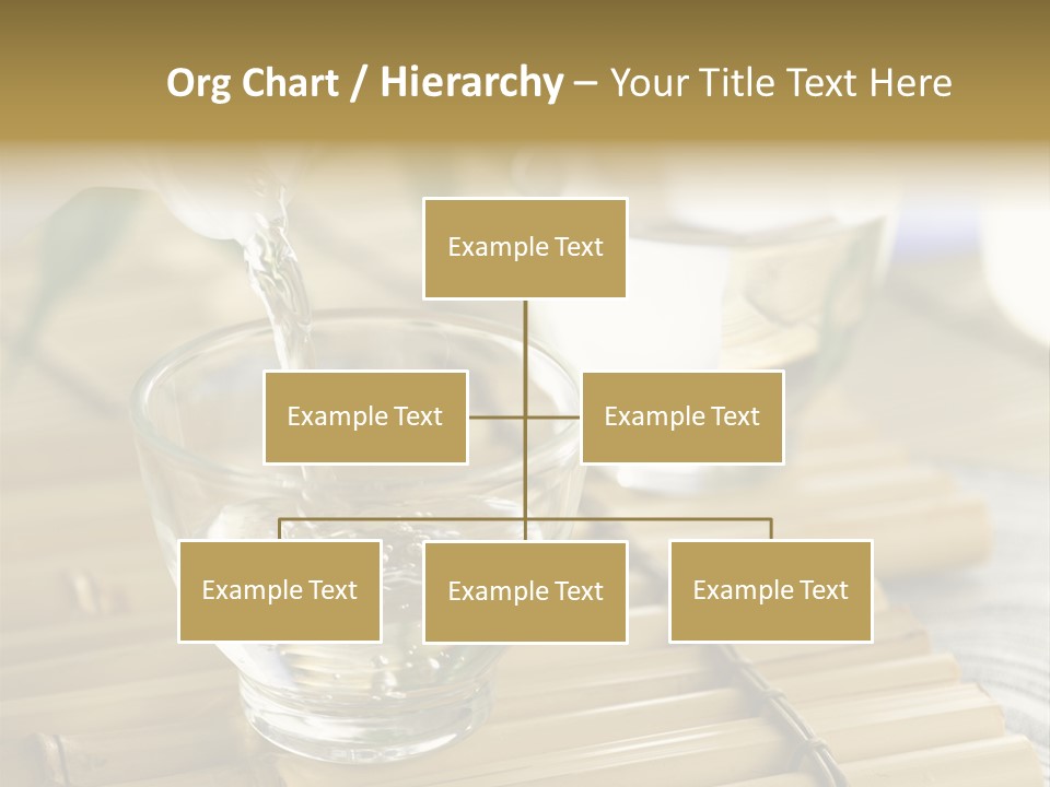 A Glass Of Water Being Poured Into It PowerPoint Template