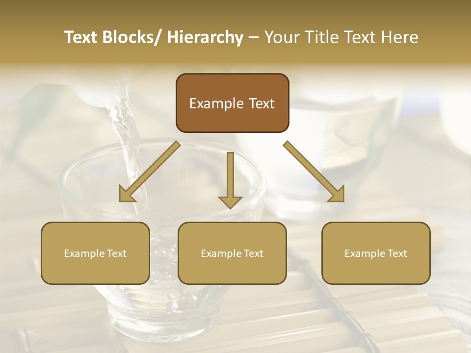 A Glass Of Water Being Poured Into It PowerPoint Template