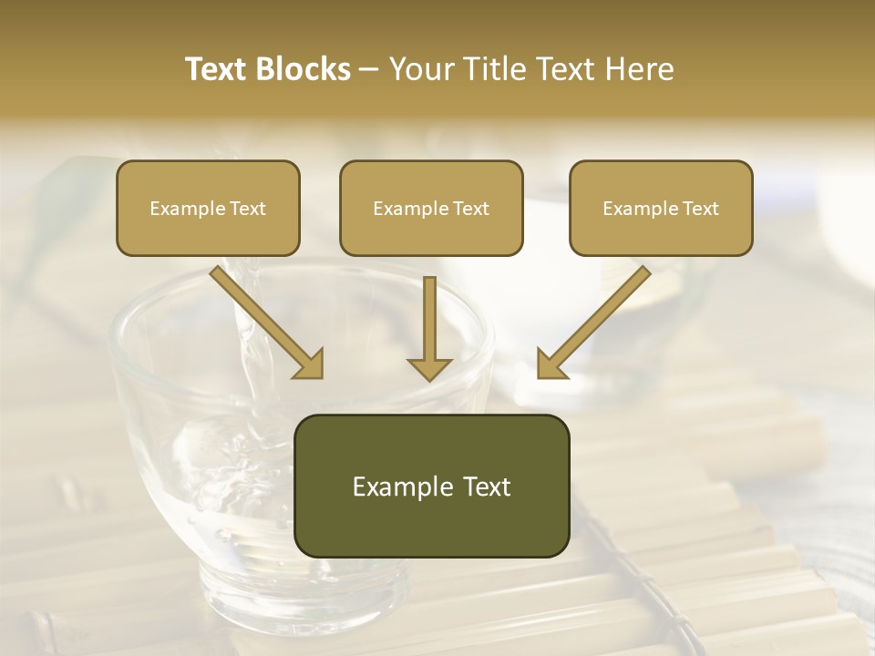 A Glass Of Water Being Poured Into It PowerPoint Template