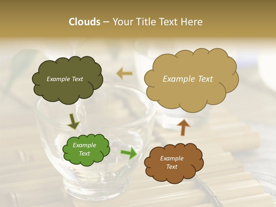 A Glass Of Water Being Poured Into It PowerPoint Template