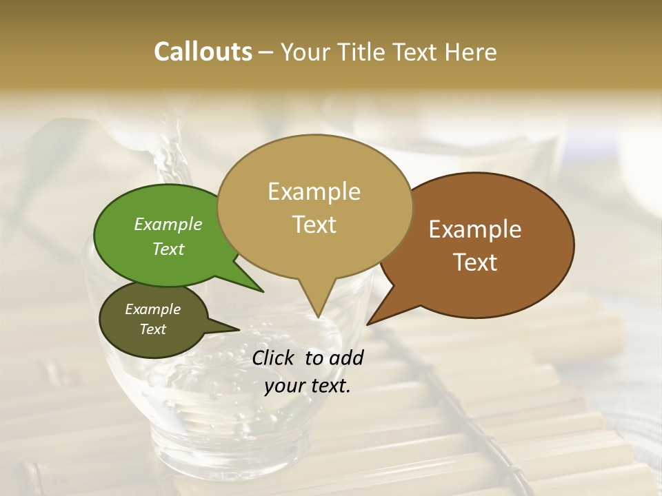 A Glass Of Water Being Poured Into It PowerPoint Template