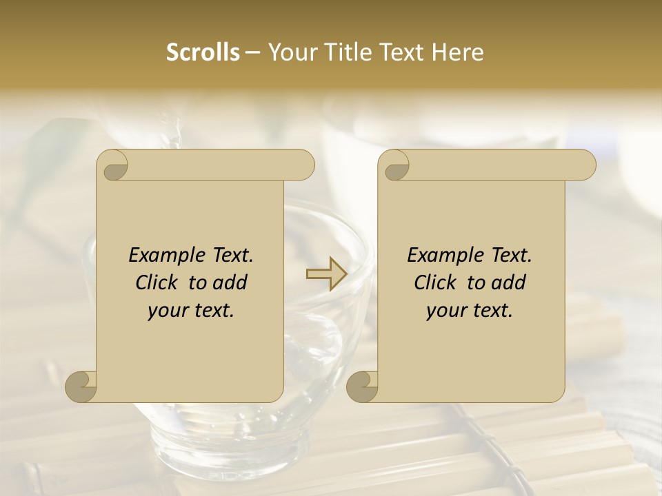 A Glass Of Water Being Poured Into It PowerPoint Template