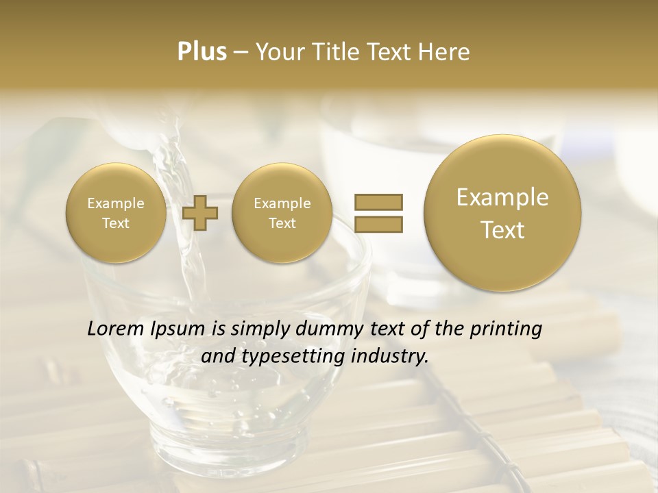 A Glass Of Water Being Poured Into It PowerPoint Template